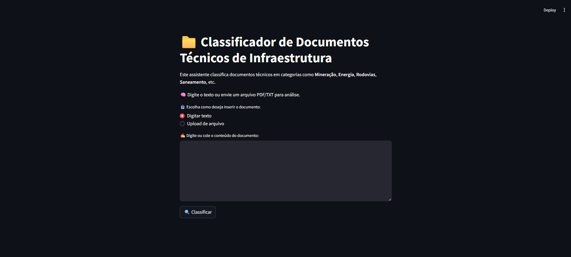 Imagem do projeto Classificador de Documentos Técnicos de Infraestrutura utilizando NLP com Transformers